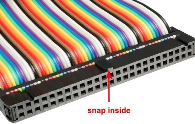Alt view image 4 of 4 - IDC 50 Pins Wire Flat Rainbow Ribbon Cable 66cm 2.54mm Pitch 2pcs