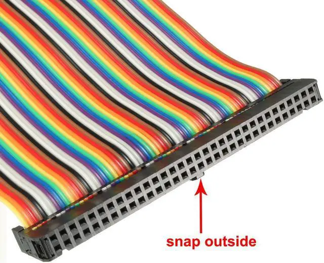 Alt view image 4 of 4 - IDC 64 Pins Wire Flat Rainbow Ribbon Cable 118cm 2.54mm Pitch