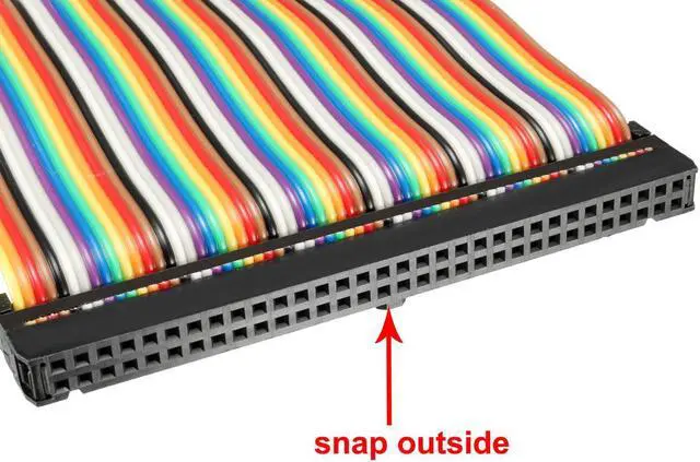 Alt view image 4 of 4 - IDC 64 Pins Wire Flat Rainbow Ribbon Cable 48cm 2.54mm Pitch 3pcs