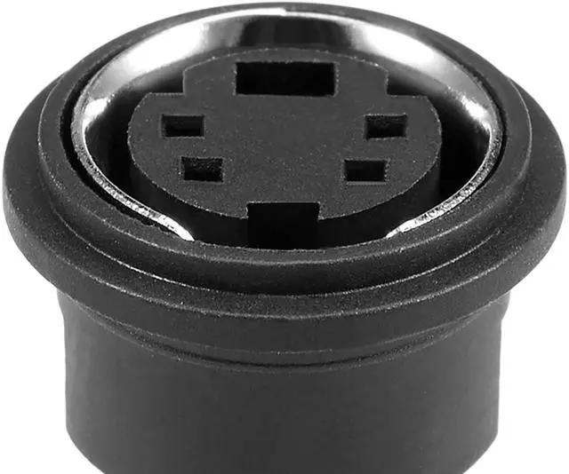 Alt view image 3 of 4 - S-video PCB Mount 4 Pin Din Socket Audio Video Connector Black MDC-4-04 10Pcs