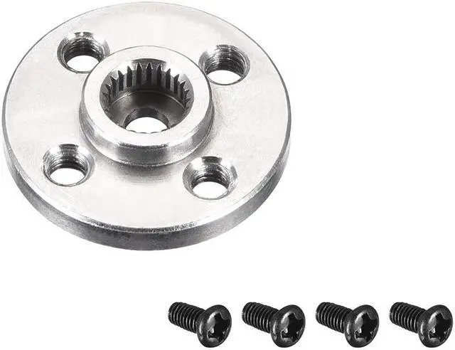 Alt view image 3 of 4 - Servo Arm Horn Aluminum 25T Silver, MG995, MG996, for Hitec, Parallax, Futaba, 10pcs