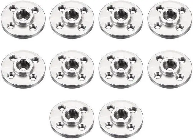 Main image of Servo Arm Horn Aluminum 25T Silver, MG995, MG996, for Hitec, Parallax, Futaba, 10pcs