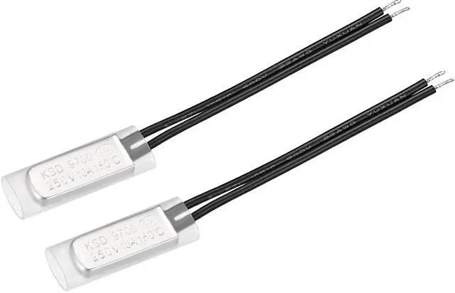 Main image of KSD9700 Thermostat, 150 Normally Close Temperature Switch Thermal Switch, N.C 10A Metal Bimetal Temperature Controller 2pcs