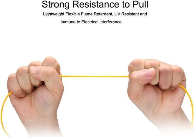 Alt view image 4 of 4 - Fiber Cable,10 Meters 33Ft SC to SC Duplex 9/125 Single-mode Fiber Optic Cable Jumper Optical Patch Cord SC-SC