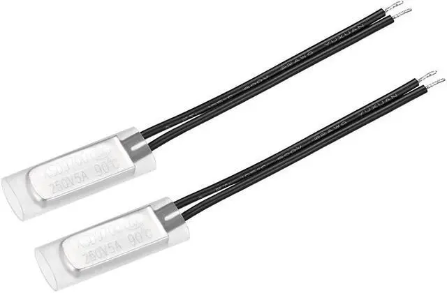Main image of KSD9700 Thermostat, 90 Normally Close Temperature Switch Thermal Switch, N.C 5A Metal Bimetal Temperature Controller 2pcs