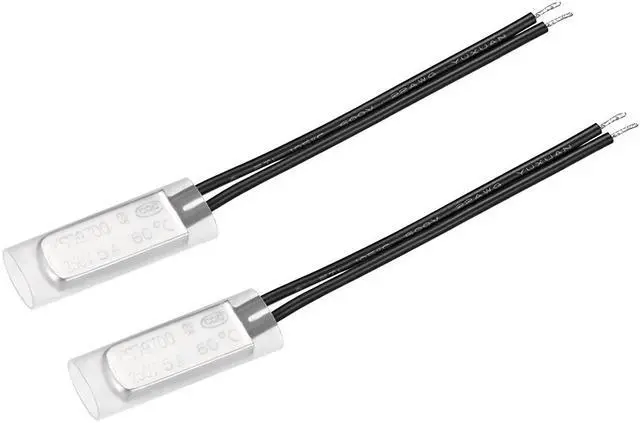 Main image of KSD9700 Thermostat, 60 Normally Close Temperature Switch Thermal Switch, N.C 5A Bimetal Temperature Controller 2pcs