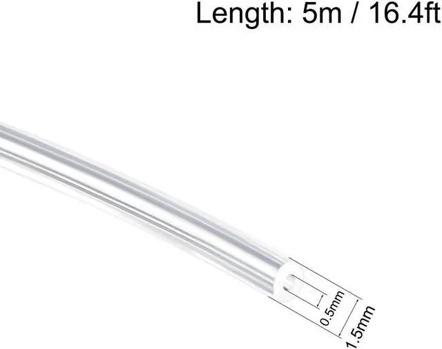 Alt view image 2 of 3 - Silicone Tubing 0.5mm ID X 1.5mm OD 16.4ft 5m Flexible Silicon Rubber Tube Air Hose Pipe for Pump Transfer Clear