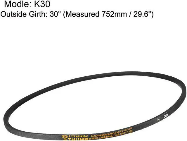 Alt view image 2 of 3 - K30 Drive V-Belt Girth 30-inch Industrial Power Rubber Transmission Belt