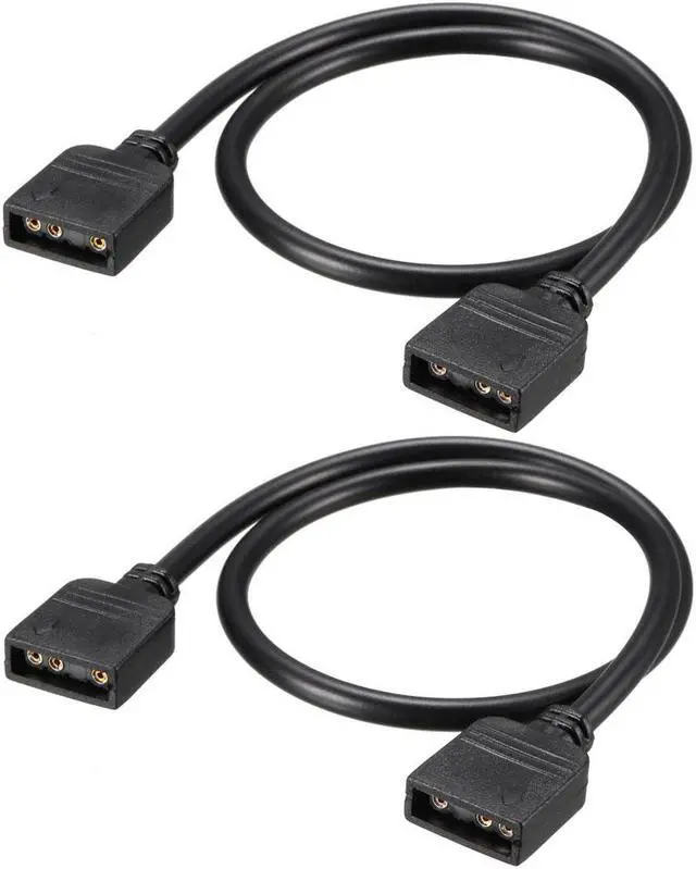 Main image of RGB Splitter Cable Female to Female 3 Pin Extension Connector Cord Wire for 5050 3528 LED Light Strips 30cm Length 2Pcs