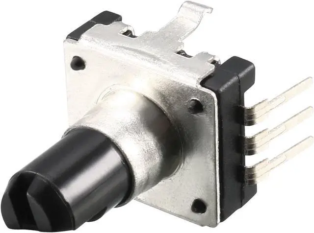Alt view image 4 of 5 - 360 Degree Rotary Encoder Code Switch Digital Potentiometer EC12 5 Pins 14.3mm D-Shaft 5pcs