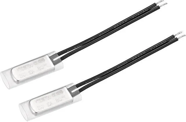 Main image of KSD9700 Thermostat, 80 Normally Close Temperature Switch Thermal Switch, N.C 10A Metal Bimetal Temperature Controller 2pcs