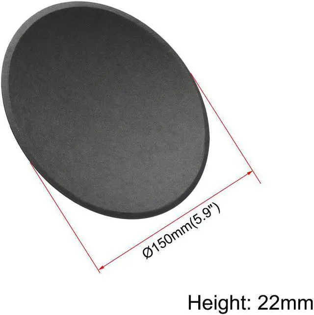 Alt view image 2 of 2 - Speaker Dust Cap 150mm/5.9" Diameter Subwoofer Paper Dome Coil Cover Caps 2 Pcs