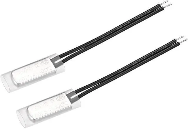 Main image of KSD9700 Thermostat, 100 Normally Close Temperature Switch Thermal Switch, N.C 5A Metal Bimetal Temperature Controller 2pcs