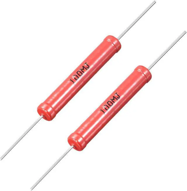 Main image of 5W Power Rating 100M Ohm High Voltage Glass Glaze Film Resistor 2 Pcs