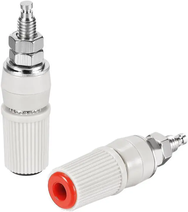 Alt view image 3 of 4 - 5 Pairs Binding Post Terminal, M5 Thread Power Amplifier Speaker Connector, Banana Plug Jack Socket 1.85-inch Length