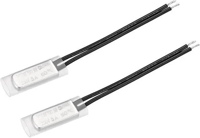 Main image of KSD9700 Thermostat, 60 Normally Open Temperature Switch Thermal Switch, N.O 5A Metal Bimetal Temperature Controller 2pcs