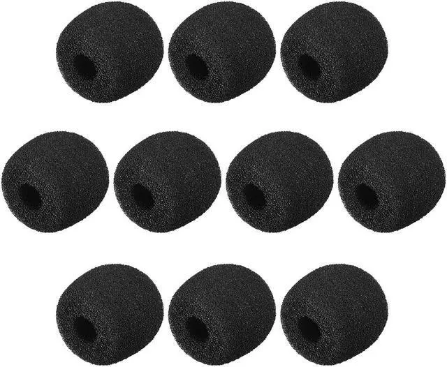 Main image of 10PCS Foam Mic Cover Headset Microphone Windscreen Shield Protection 26mm Length for Headset Lapel Lavalier