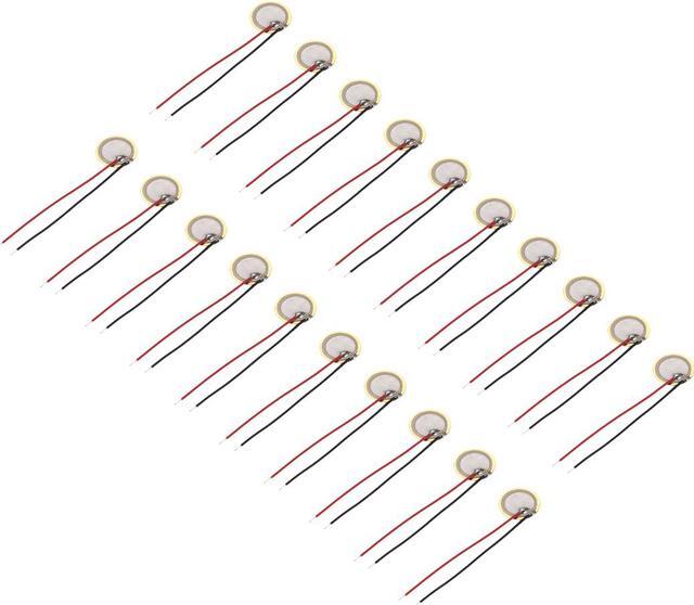 Main image of 20 Pcs Piezo Discs 10mm Acoustic Pickup Transducer Element Trigger Buzzer CBG Guitar