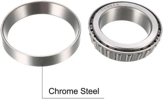 Alt view image 3 of 4 - 32906X Tapered Roller Bearing Cone and Cup Set 30mm Bore 47mm O.D. 12mm Width 2pcs