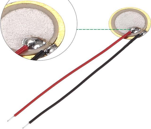 Alt view image 2 of 4 - 20 Pcs Piezo Discs 10mm Acoustic Pickup Transducer Element Trigger Buzzer CBG Guitar