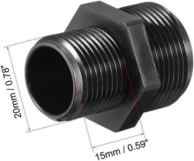 Alt view image 4 of 4 - M20 Cable Gland 2 Holes Waterproof IP68 Nylon Joint Adjustable Locknut for 4.3-6.1mm Dia Wire