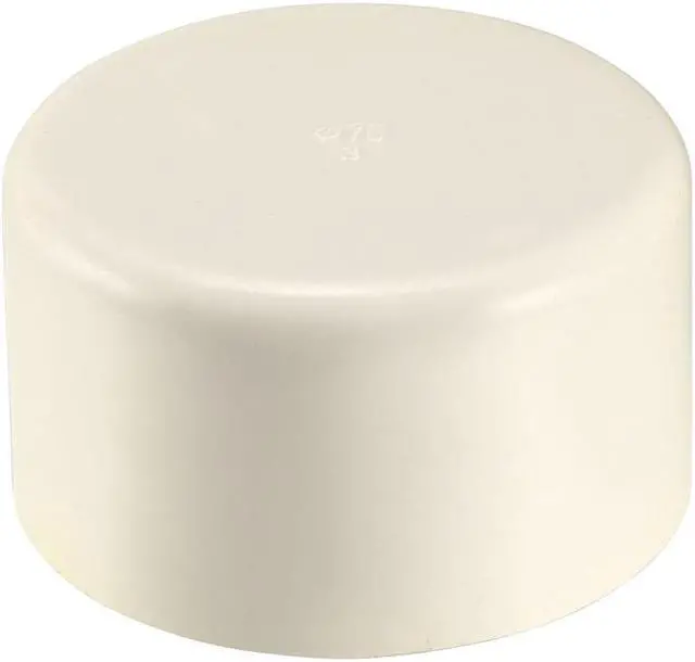 Main image of 75mm Pipe Cap Fitting, Slip End Caps DWV(Drain Waste Vent) White 2Pcs