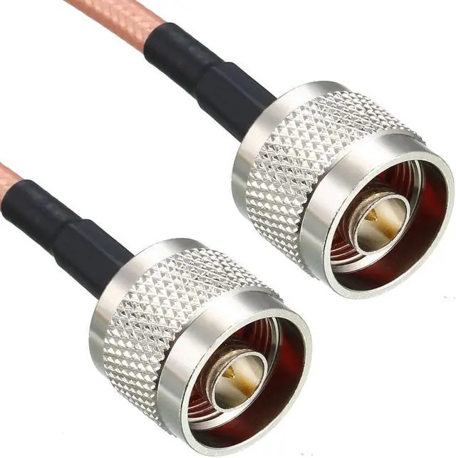 Alt view image 3 of 4 - Low Loss RF Coaxial Cable Connection Coax Wire RG-142, N Male to N Male 90cm 2pcs
