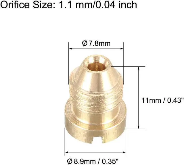 Alt view image 2 of 5 - 1.1mm Foam Orifice Nozzle Tip, Universal Thread Tips for Snow Foam Lance