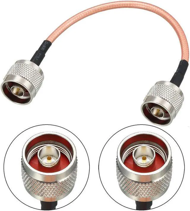 Alt view image 2 of 4 - Low Loss RF Coaxial Cable Connection Coax Wire RG-142 N Male to N Male 20cm