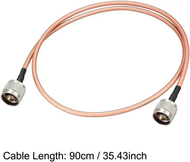 Alt view image 4 of 4 - Low Loss RF Coaxial Cable Connection Coax Wire RG-142, N Male to N Male 90cm 2pcs