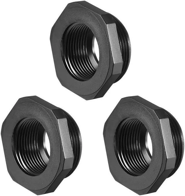 Main image of Threaded Reducing Bushings Nylon Connector Adaptor M32 Male Thread to M25 Female Thread Black , 3 Pcs