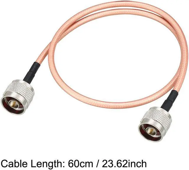 Alt view image 4 of 4 - Low Loss RF Coaxial Cable Connection Coax Wire RG-142 N Male to N Male 60cm