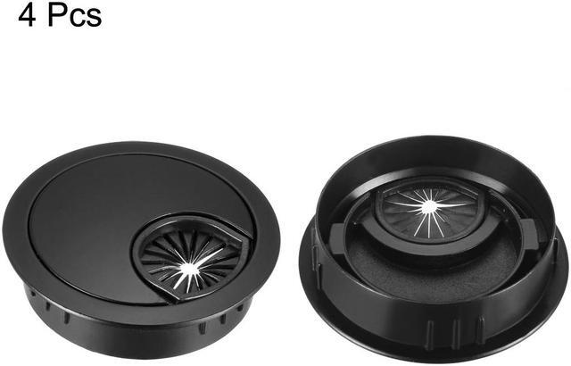 Alt view image 4 of 4 - Cable Hole Cover, 2-3/8" Zinc Alloy Desk Grommet for Wire Organizer (Black)