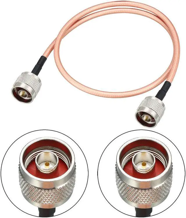 Alt view image 2 of 4 - Low Loss RF Coaxial Cable Connection Coax Wire RG-142 N Male to N Male 60cm