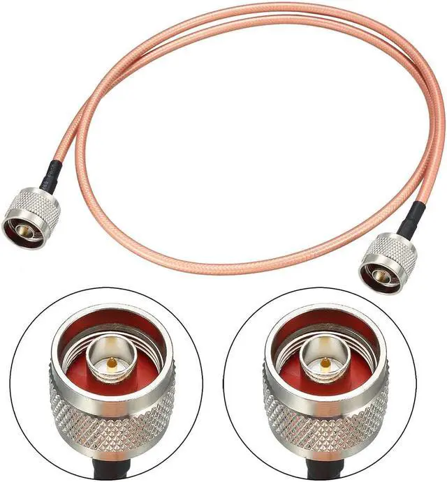 Alt view image 2 of 4 - Low Loss RF Coaxial Cable Connection Coax Wire RG-142, N Male to N Male 90cm 2pcs