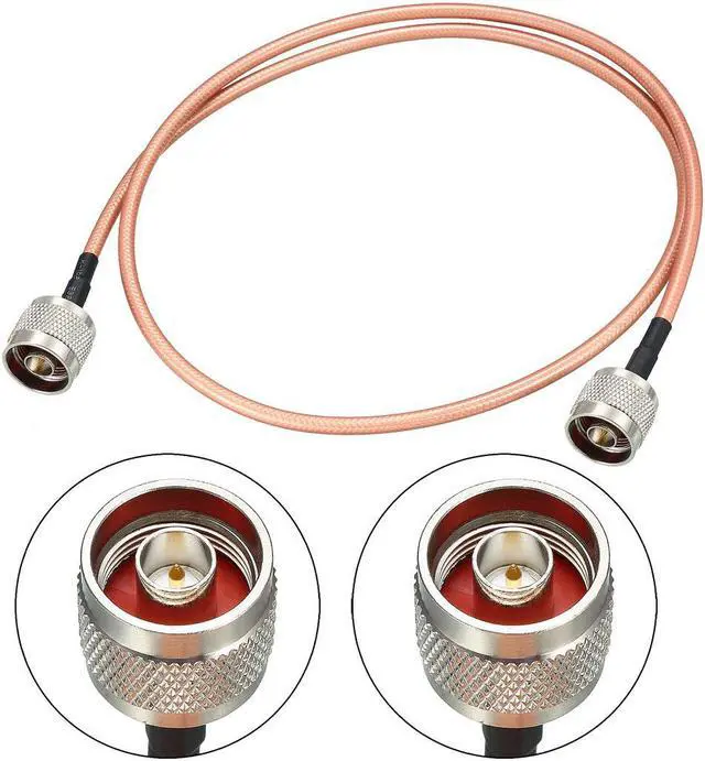 Alt view image 2 of 4 - Low Loss RF Coaxial Cable Connection Coax Wire RG-142 N Male to N Male 120cm