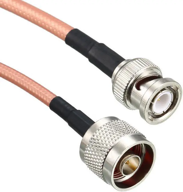 Alt view image 3 of 4 - Low Loss RF Coaxial Cable Connection Coax Wire RG-142 N Male to BNC Male 90cm