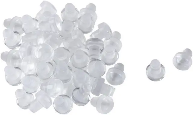 Main image of 30pcs 6mm Clear Flat Soft Stem Bumper Glide Patio Outdoor Furniture Chair Table