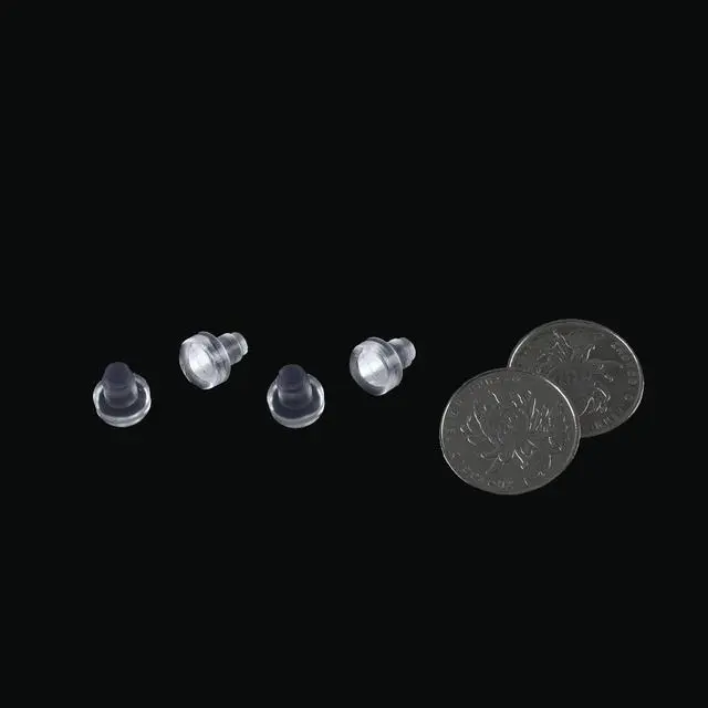 Alt view image 4 of 4 - 30pcs 6mm Clear Flat Soft Stem Bumper Glide Patio Outdoor Furniture Chair Table