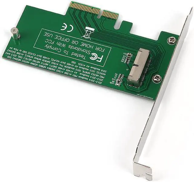 Alt view image 4 of 6 - PCI Express PCIE PCI E to 4X Adapter Card SSD Converter Card for Apple 2015 2014 2013 MacBook Air A1465 Mac Pro MD878 ME253 SSD