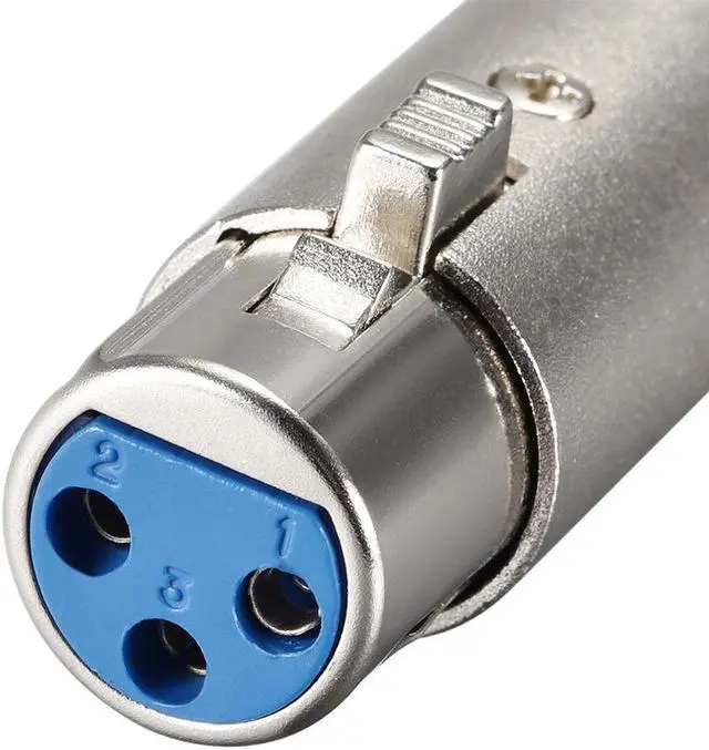 Alt view image 4 of 4 - XLR Female to 1/4" Male TRS Adapter,Gender Changer - XLR-F to 6.35mm Stereo Coupler Adapters,Stereo Plug In Balanced Audio Connector,Mic Plug 2pcs