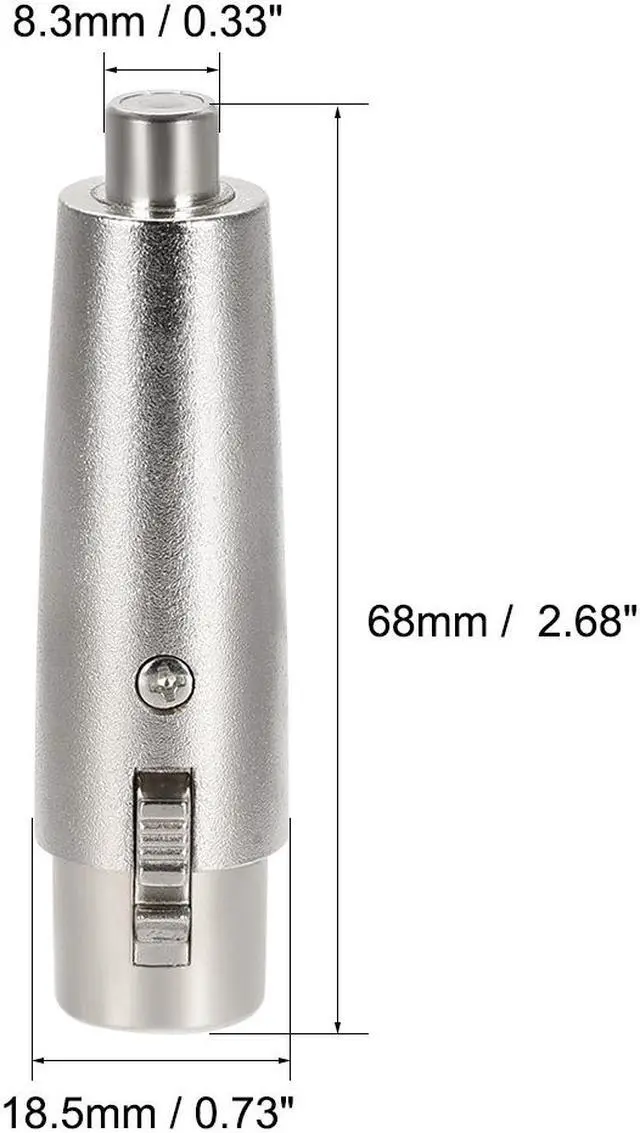 Alt view image 2 of 5 - XLR Female to RCA Female Adapter,Gender Changer - 3 Pin XLR-F to RCA-F Converter,Microphones Plug-In Audio Adapter Connector,Mic Female Plug,4pcs