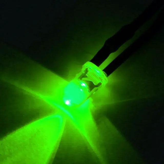 Alt view image 5 of 5 - Prewired LED Light , DC 3-5V 20mA - 5mm Emerald-Green Pre-Wired Bulb Lamp ( 20PCS )