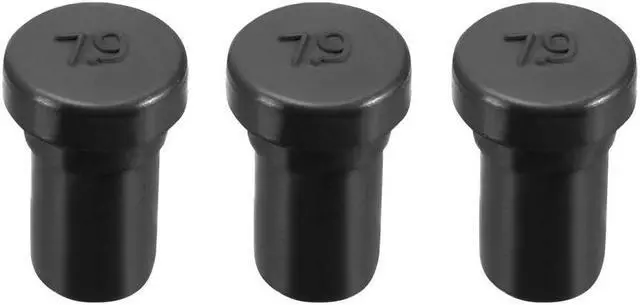 Main image of Rubber Stopper , SPR-079 EPDM 8mm Dia Seal Hole Insert Stopper Black for Cable Gland , 3pcs