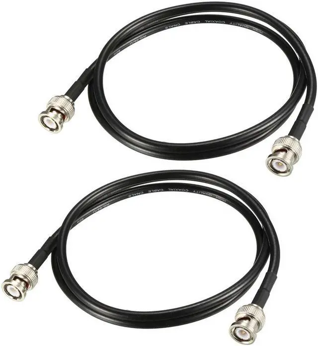 Main image of RG58 Coaxial Cable with BNC Male to BNC Male Connectors 50 Ohm 3 ft 2pcs