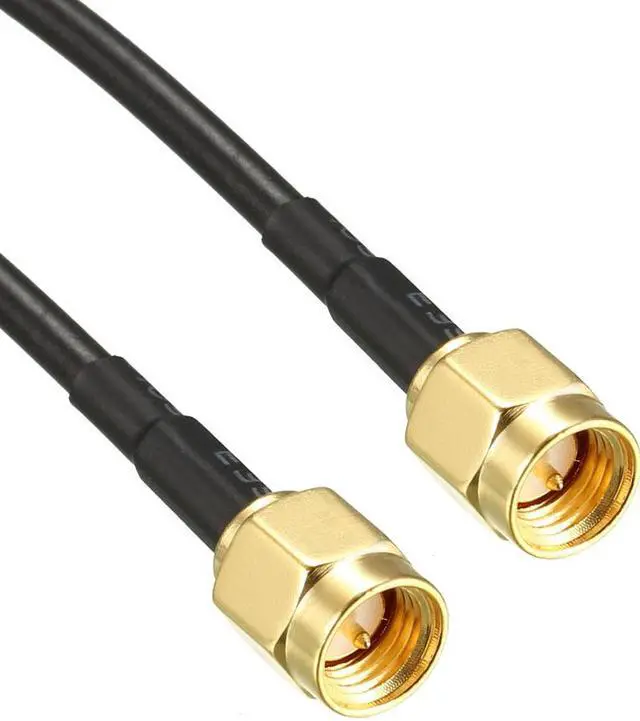 Alt view image 3 of 4 - SMA Male to SMA Male Coaxial Cable 50 Ohm for Ham Radio, Antenna, Wireless LAN Devices 10 Feet RG174