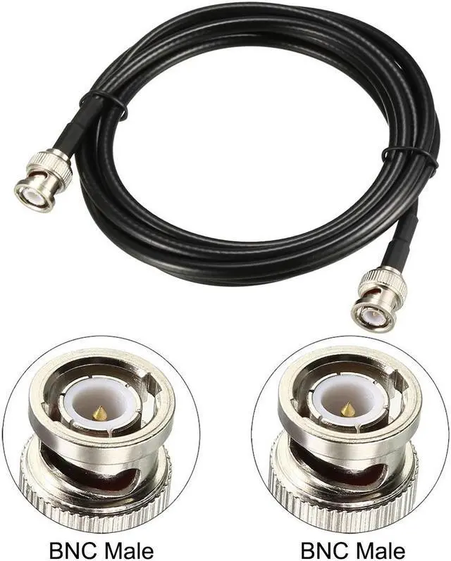 Alt view image 2 of 4 - RG58 Coaxial Cable with BNC Male to BNC Male Connectors 50 Ohm 6 ft 2pcs