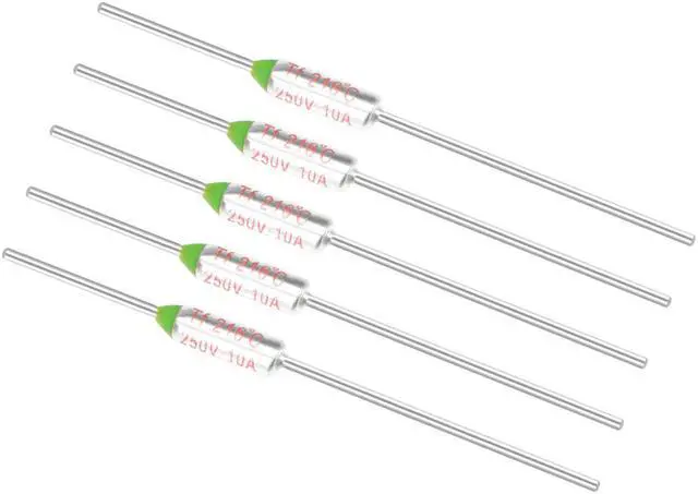 Main image of Thermal Fuse 250V 10A TF 216 Celsius Degree Temperature Electrical Circuit Cutoff 5pcs