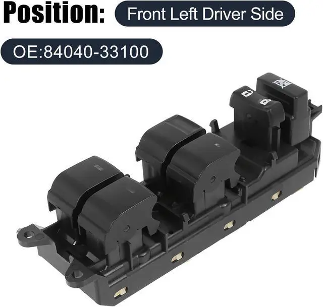 Alt view image 2 of 7 - 84040-33100 Power Window Master Switch Front Left for Toyota Prius Camry Venza Lexus CT200h