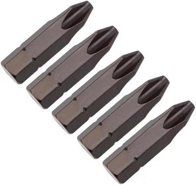 Main image of 5pcs 5/16" Hex Shank 32mm Length Magnetic Phillips Cross Screwdriver, PH3 Head Screwdriver Bits S2 Alloy Steel